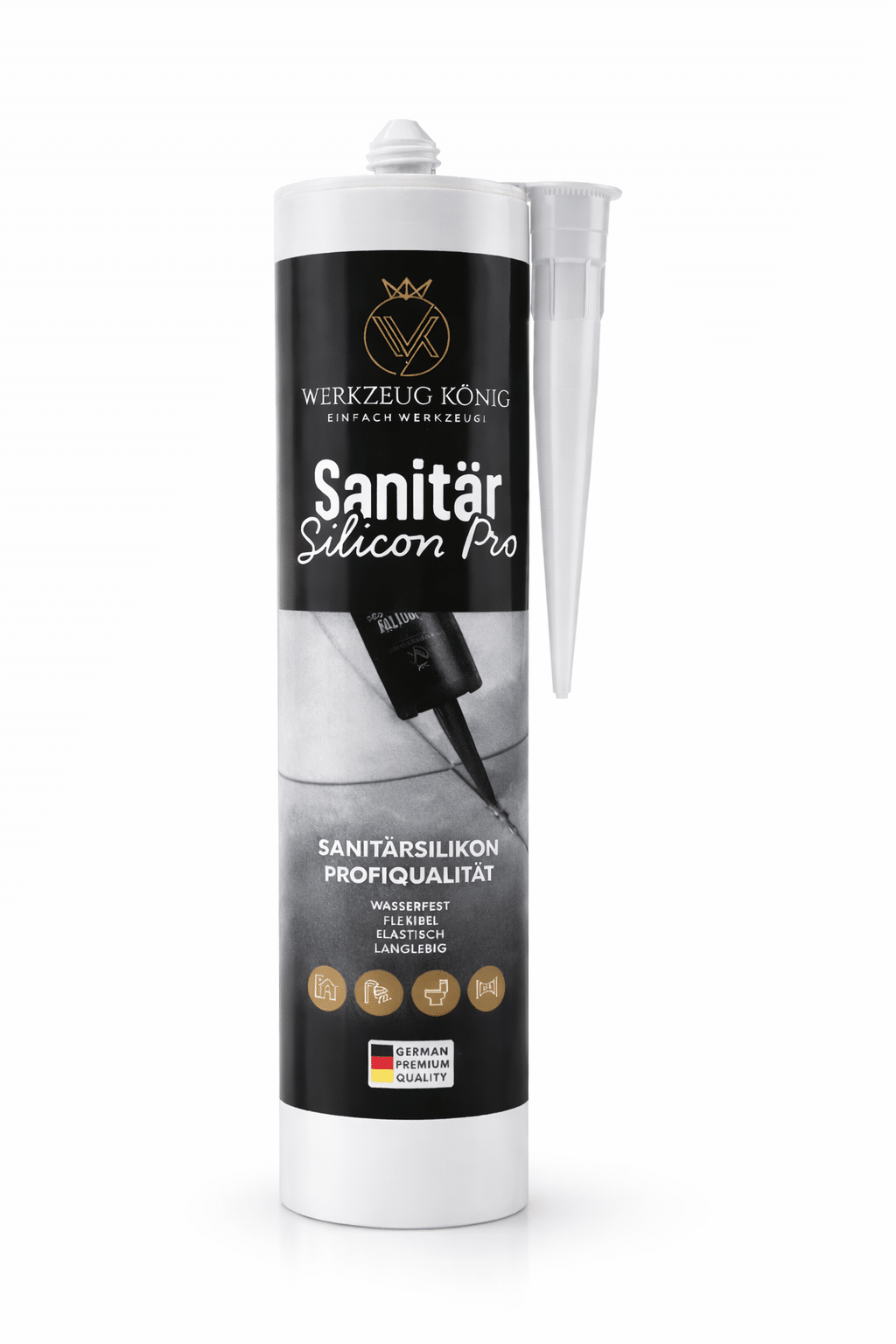 Werkzeug König Sanitär Silikon Transparent